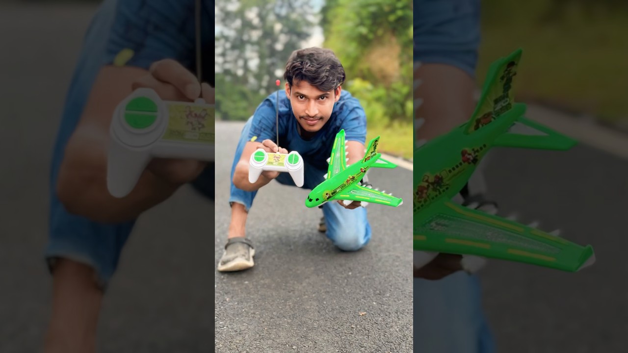 Unboxing & Testing Green RC Airplane ✈️