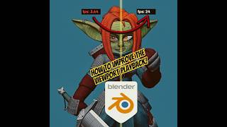 How to get full viewport FPS in Blender with Proxies! #b3d #blender3d #proxy #animation