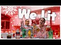 MAKING CHRISTMAS MOCKTAILS & COCKTAILS W/ MY SISTER IN LAW🍹🎅🏼 | day 13