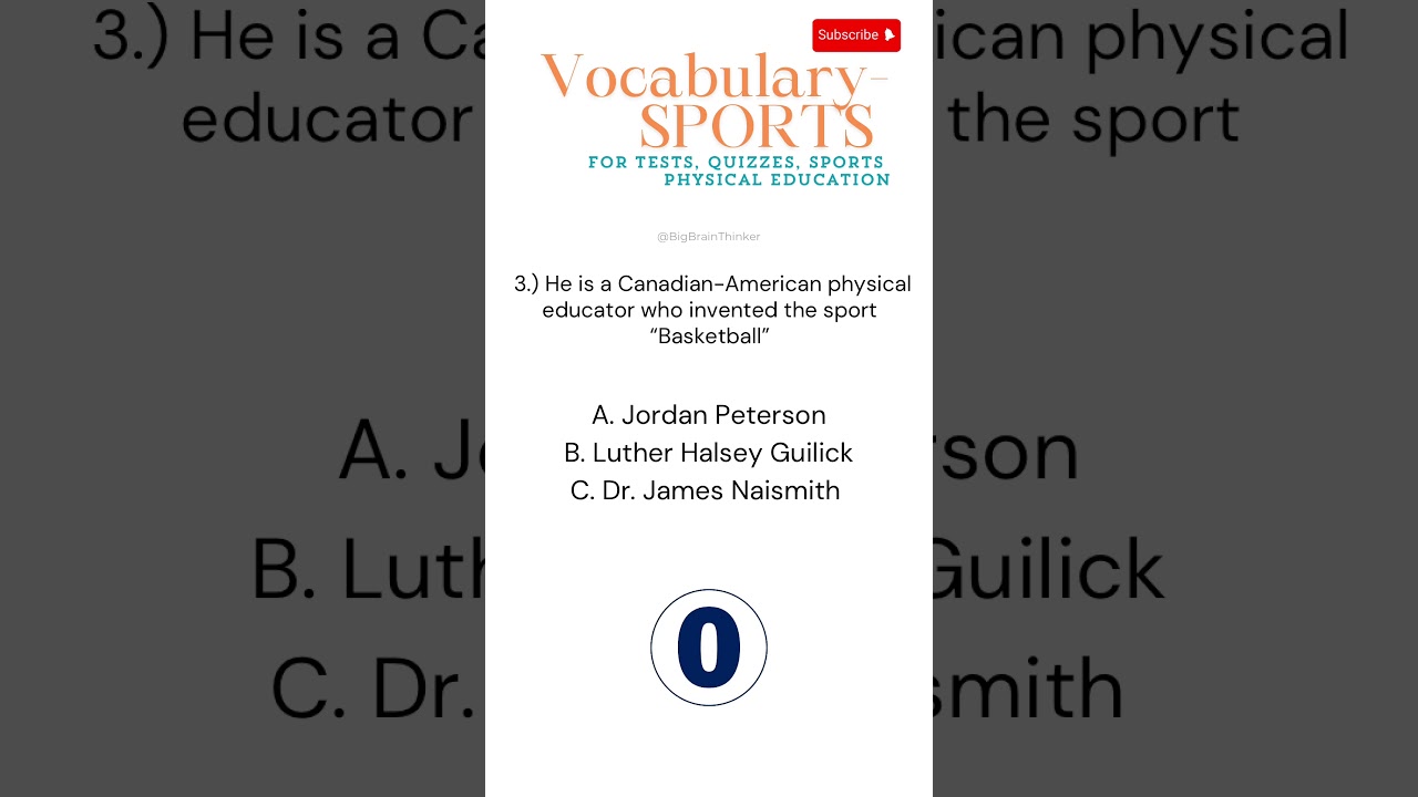 ✨Test your 🏀 SPORTS Knowledge and vocab! P1 | 