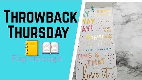 Floral Memories Flipthrough | Happy Planner Memory Keeping | Throwback Thursday | #happyplanner