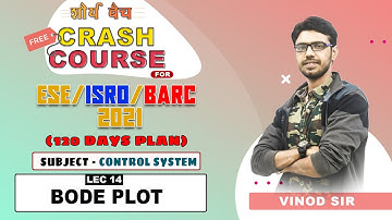 ESE ISRO BARC 2021 I Day 16 I Free Crash Course I Shaurya Batch |  BODE PLOT