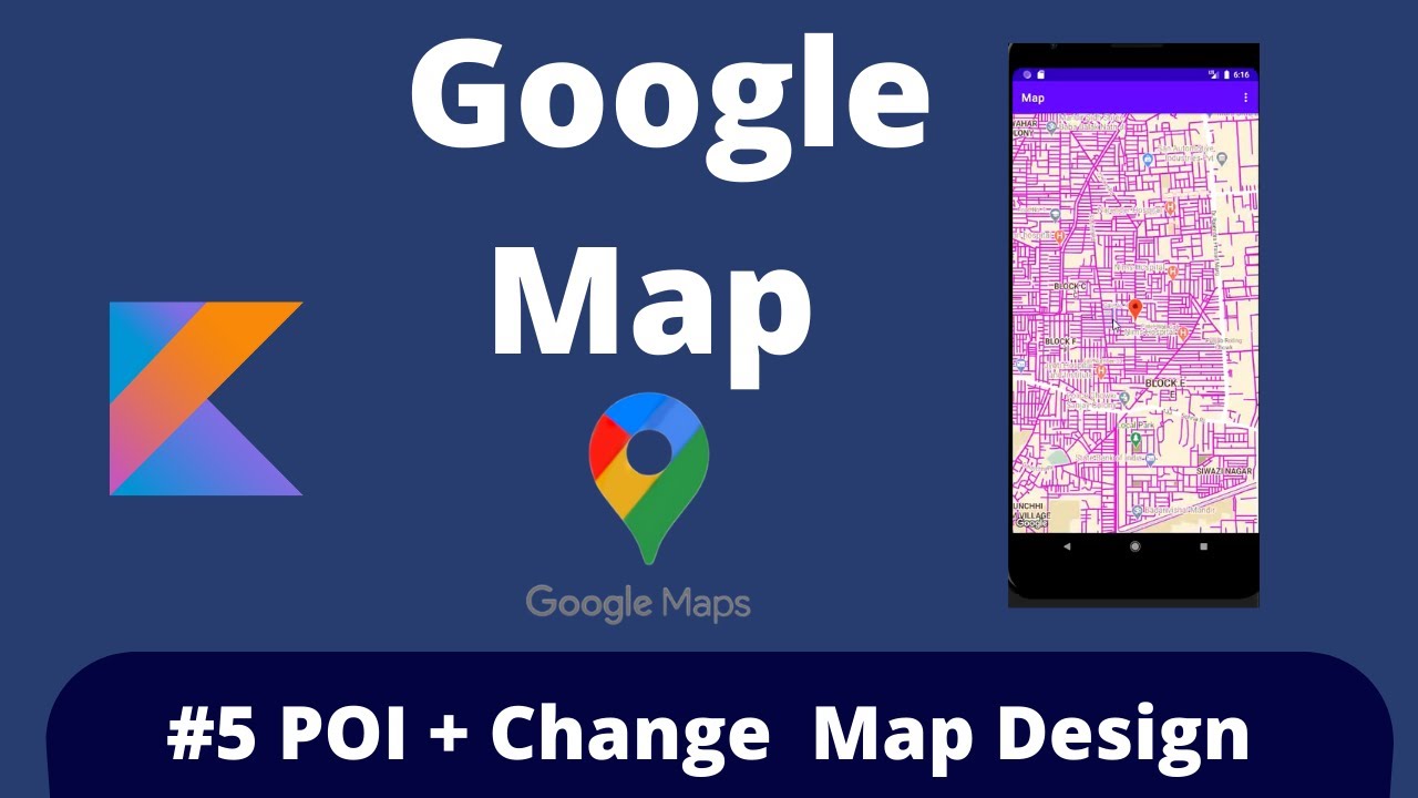 Adding POI + Change Map Style | part-4 - YouTube