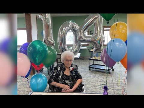 Northeast Nebraska Woman Celebrates 104th Birthday - YouTube
