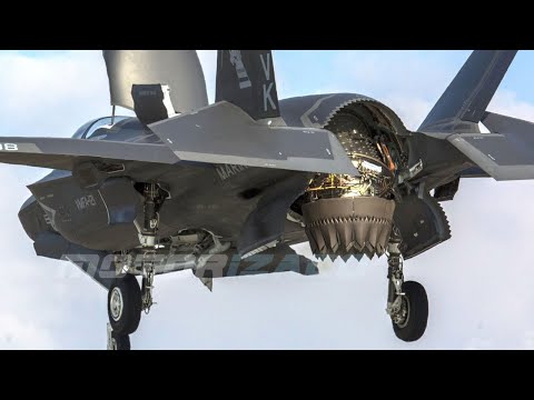 F-35B Lightning II Fighter Jet Take Off and Vertical Landing in Japan US Marine Corps