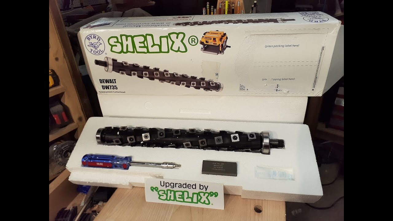 DeWalt DW735 SHELIX Cutter Head a must see mini series Part 1