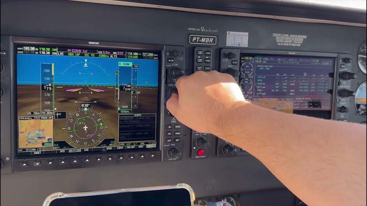 ILS approach PFD view G1000 RAOBSB YouTube