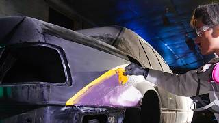 The Magic of Auto Bodywork | Disappearing Widebody Panels on my W124 screenshot 4