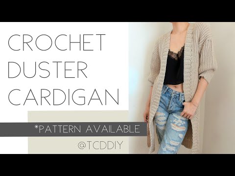 Video: How To Crochet A Long Cardigan