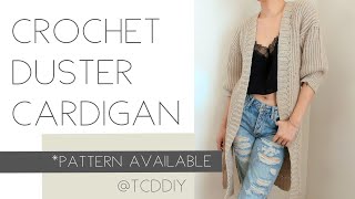 How to Crochet A Duster Cardigan | Tutorial DIY