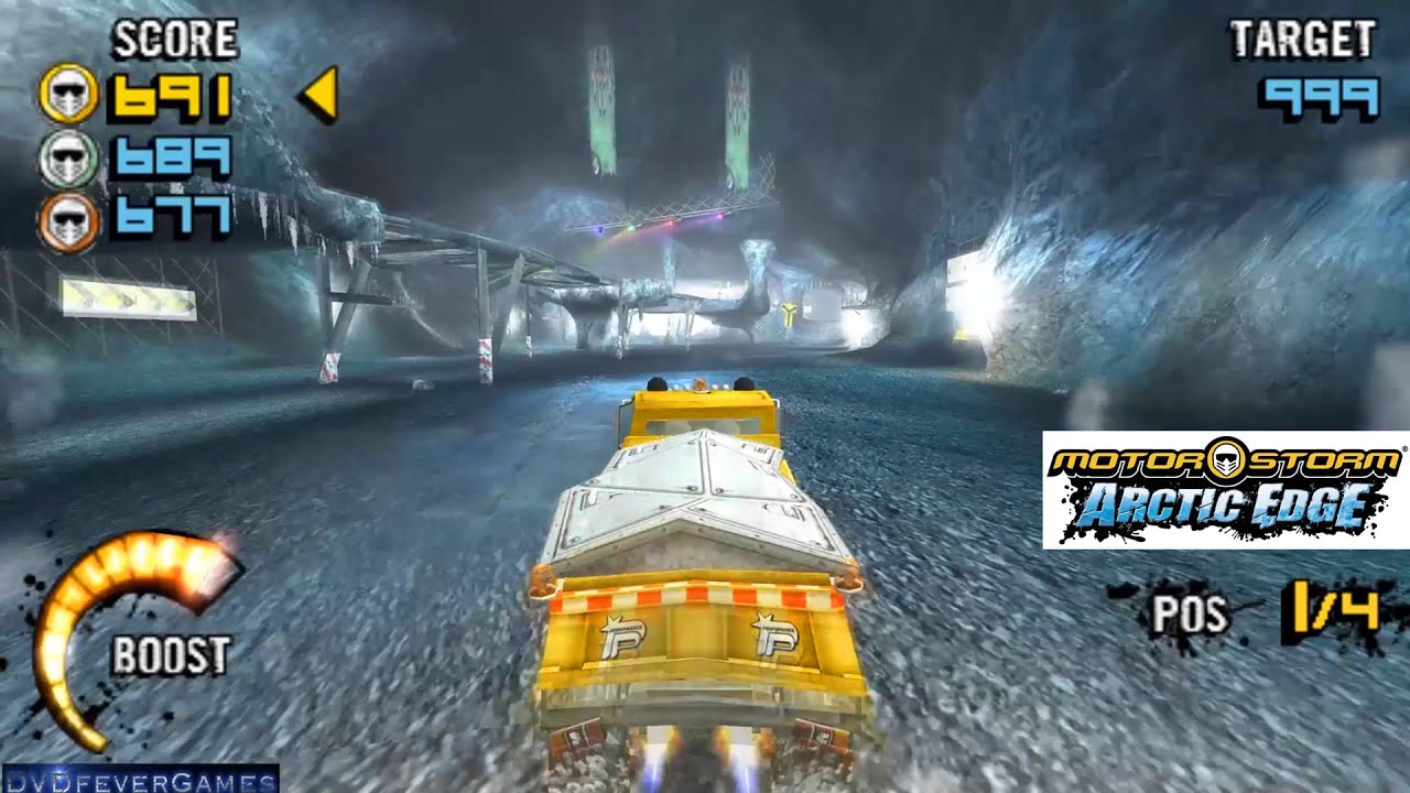 Motorstorm: Arctic Edge - 15. Northern Face - Snow Blower - Sony PSP - PPSSPP gameplay (1080p)