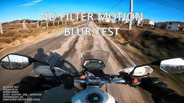 Motorcycle Ride | ND Filter Motion Blur Test | Gopro Hero 8