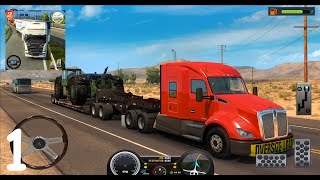 US Heavy Modern Truck: Grand Driving Cargo 2020 Gameplay Walkthrough (Android,iOS) -  Part 1 screenshot 1