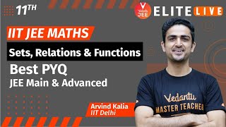 Sets, Relations & Functions Class 11 | PYQ | JEE Main | JEE Advanced |Arvind Kalia Sir| Vedantu