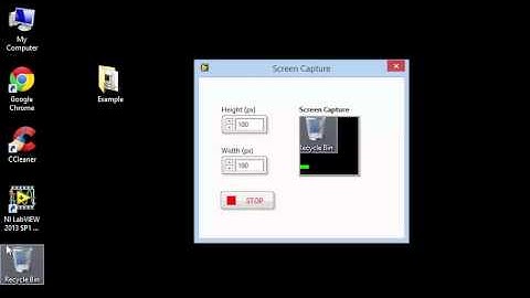 Continuous screen capture example in LabVIEW