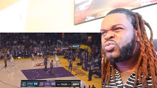 Lakers vs jazz crazy alley - oop reaction