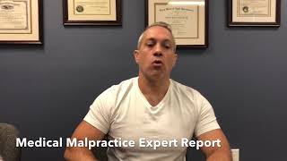 Medical Malpractice Expert Report