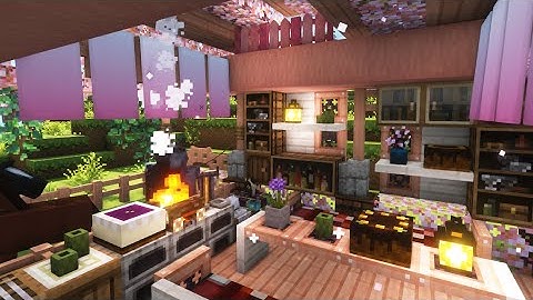 Minecraft: Cherry Blossom Stable House Tutorial / Mizuno