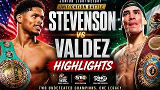 Shakur Stevenson vs Oscar Valdez Full Fight Highlights Junior Lightweight Unification Battle#boxing
