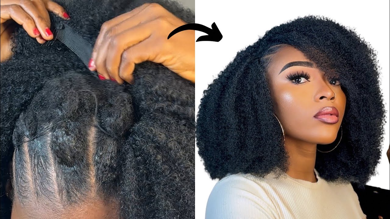 New In💥 This natural hair technique is superb! Fast and easy. How to make your own clip in hair.