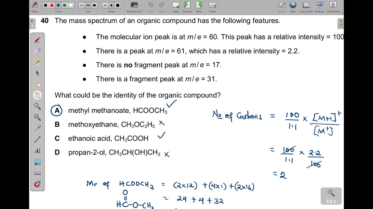 9701/13/M/J/25 -- AS LEVEL CHEMISTRY PAPER 13 MAY/JUNE 2025 PART 4 (Qns 31 to 40)