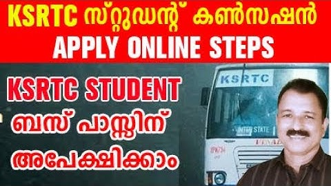 ksrtc student bus pass online apply | ksrtc concession online apply malayalam |ksrtc concession card