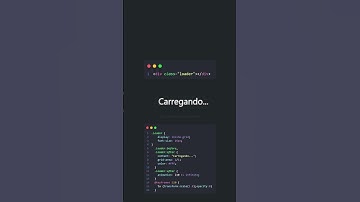 Animação de Carregamento com HTML & CSS  #shorts #ShortnoYouTube #codandocomamor