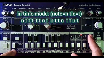 Seven Nation Army, Bassline Programming #sequencer #tutorial #behringer #td3 #303