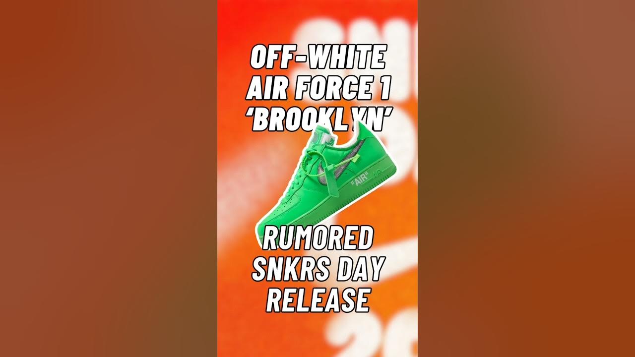 Off-White x Nike Air Force 1 Brooklyn Release Info