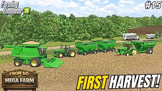 FIRST CORN HARVEST! $170,000 OF NEW EQUIPMENT FOR OUR $0 AMERICAN FARM! | Eldred, MN 4X | FS25 #15