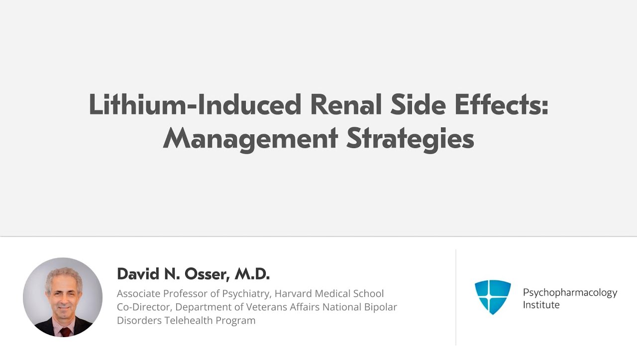 Managing Renal Side Effects of Lithium Therapy