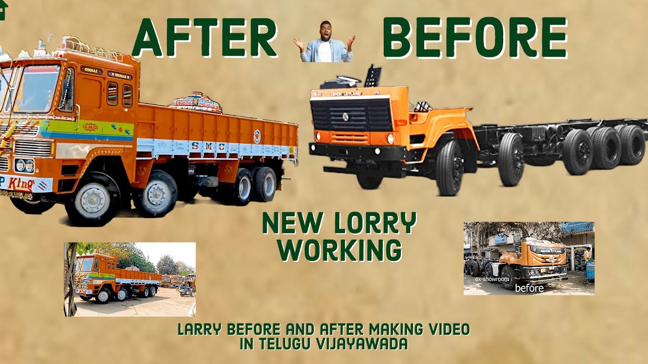 🚍lorry body building videos telugu 2023 💯😱 Auto Nagar videos body building in Vijayawada 2023