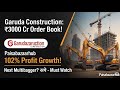 Garuda Construction and Engineering Ltd share latest news | Today&#39;s news | ₹3000 Cr Order Book!