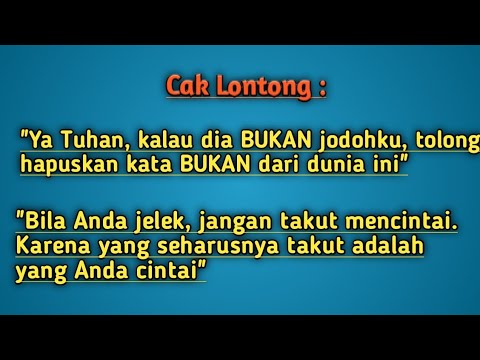 Kumpulan kata lucu lontong part 1 