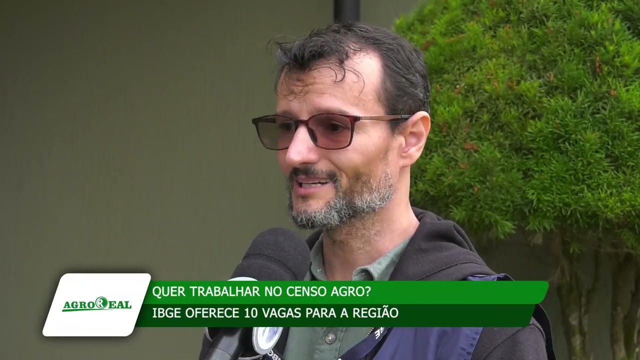 QUER TRABALHAR NO CENSO AGRO?IBGE OFERECE 10 VAGAS PARA A REGIÃO
