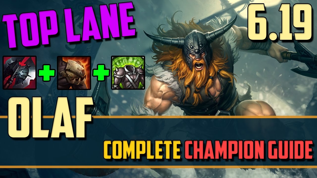 Olaf R League Olaf: Just Try and Stop Me! - League of Legends Champion Guide - YouTube
