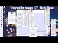Flat Theme UI | [Telegram Bot Manager App]