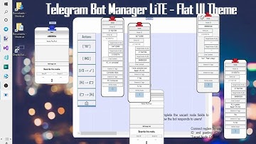 Flat Theme UI | [Telegram Bot Manager App]