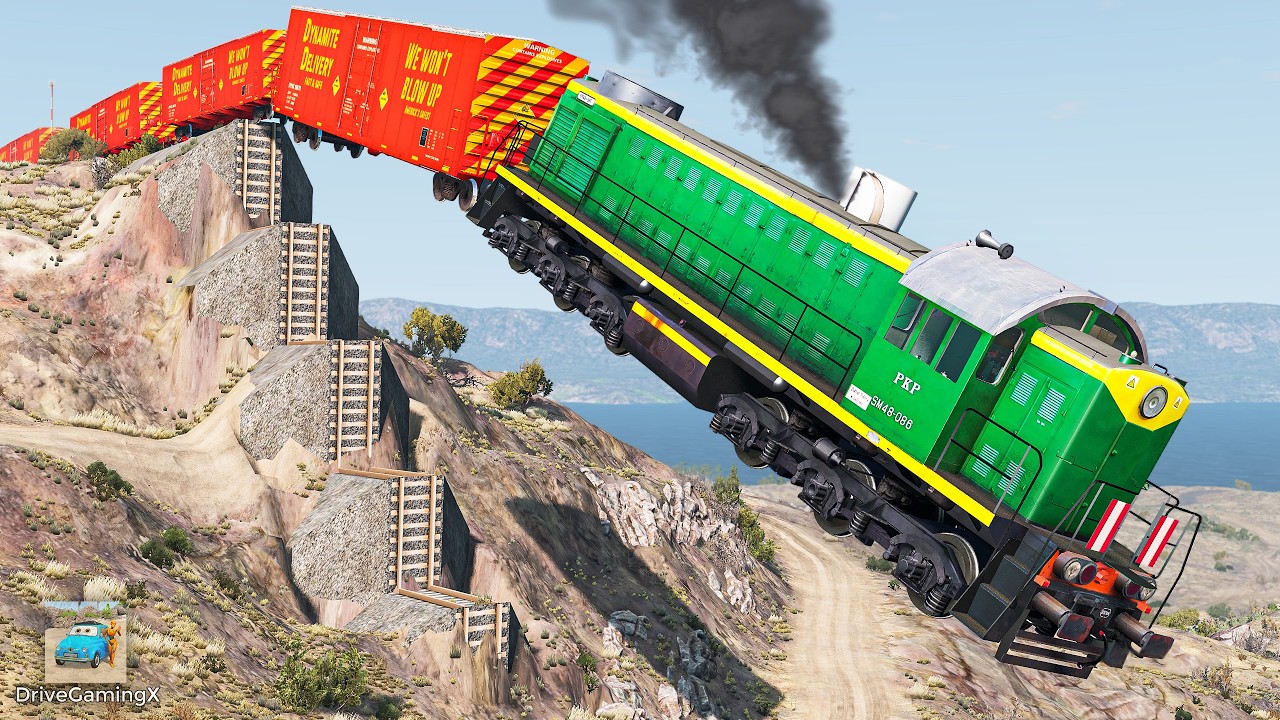 Train Crash Physics Simulation