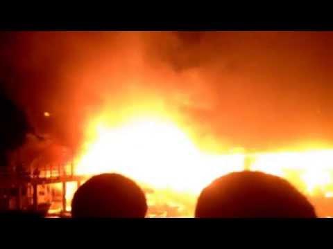 Fire in a bar