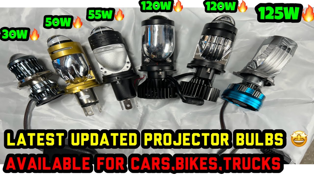 ALL LENCE BULBS IN ONE FRAME 🔥 || 30w TO 125W COMPATIBLE FOR CARS,BIKES & TRUCKS CONTACT :9999821600
