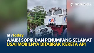 Download lagu MENGERIKAN! Mobil Tertabrak Kereta Api di Prabumulih, Terseret Sejauh 50 Meter | NTV TODAY