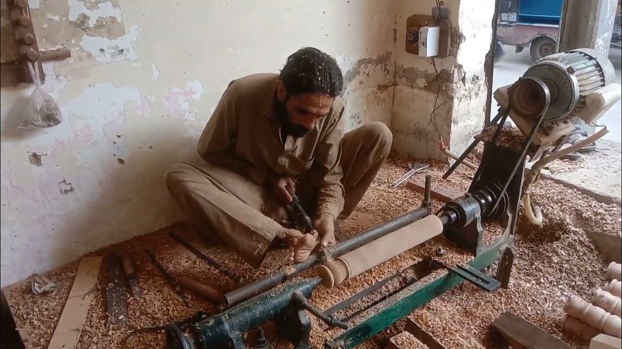 Making Process Wooden Cot Leg Manufacturing Movement cotleg YouTube