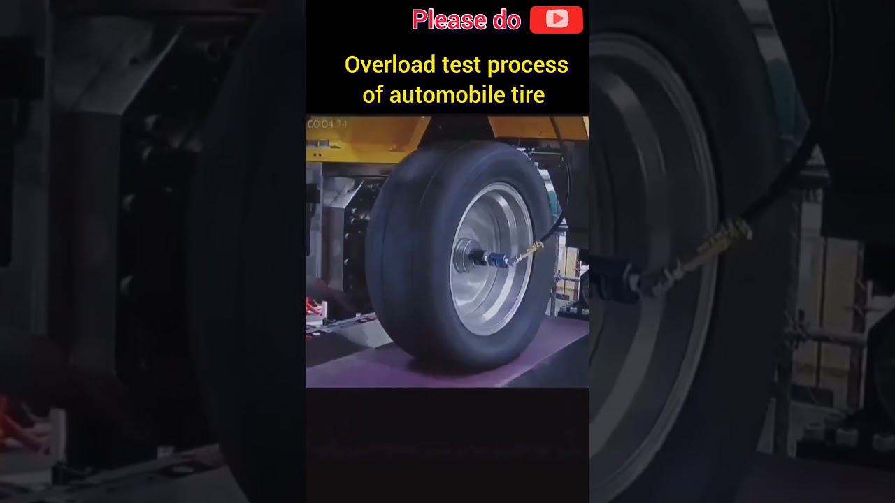 Overload test process of automobile tire