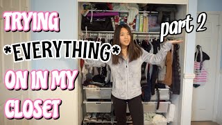 Trying On Everything In My Closet Part 2 Declutter Vanessa Nagoya