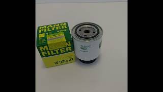 W 92021 Фильтр Масляный Mann-Filter