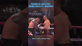 TECHNICAL ANALYSIS:#boxing #edit #shorts ZHANG ZHILEI VS. RUDENKO