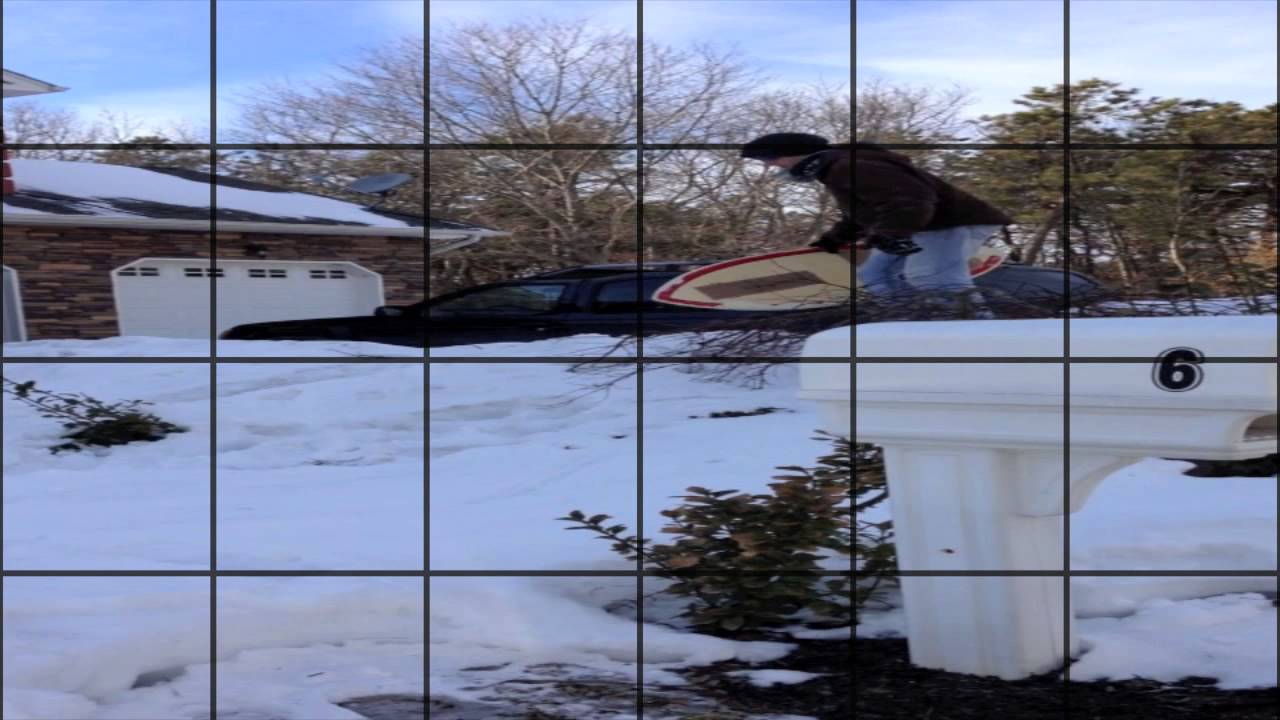 skimboarding in snow YouTube