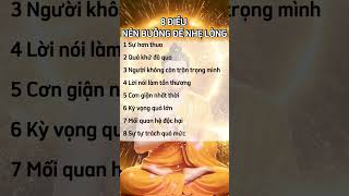 8 ĐIỀU NÊN BUÔNG ĐỂ NHẸ LÒNG #phatphap #loiphatday #taman #baihoccuocsong #phatgiao #hanhphuc