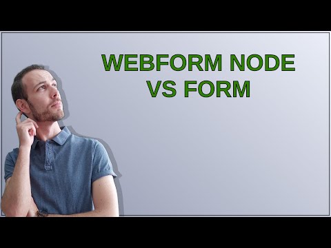 Webform node vs form